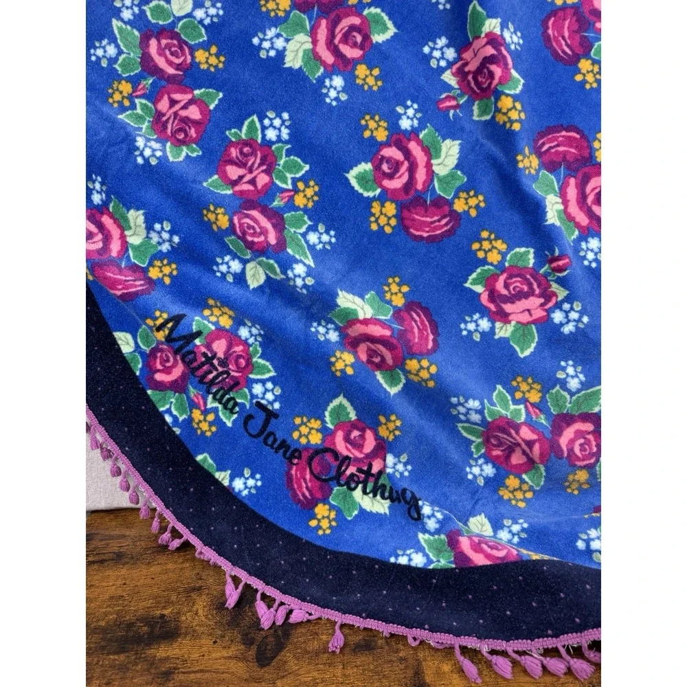 Matilda Jane‎ Daydream Sweet Sunshine Lg Round Towel Floral 100% Cotton One Size